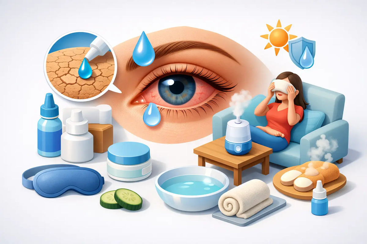 How to Treat Dry Eyes at Home Safely