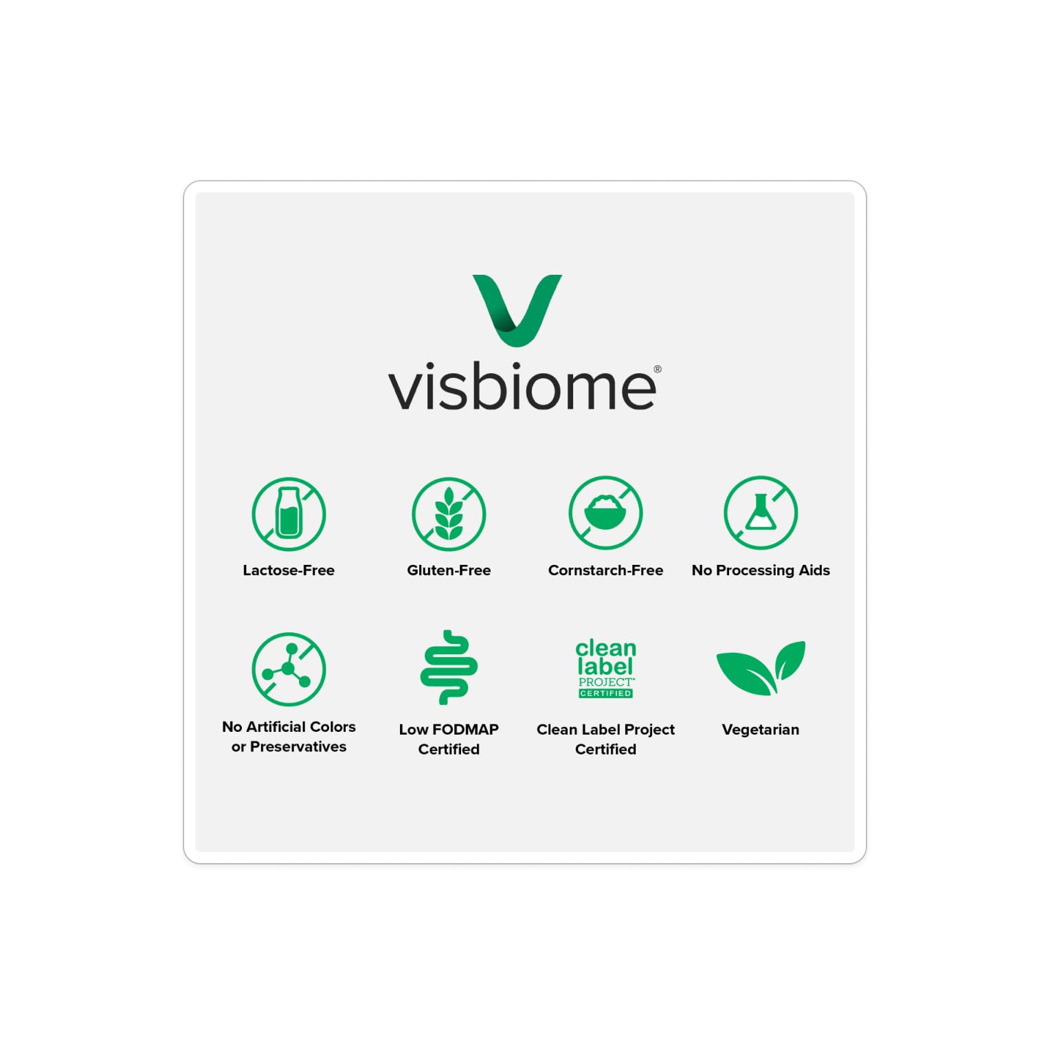 Visbiome® Advanced GI Care - High Potency Probiotic 450 Billion Strength - 30 Packets Unflavored Powder - Original De Simone Formulation - Shipped Cold in Recyclable Cooler with Temperature Monitor.