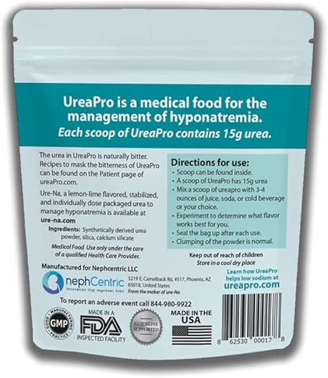 UreaPro - Stabilized urea for Hyponatremia/Low Sodium/SIADH/SIAD